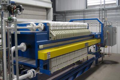 China Chamber / Membrane Filter Press FP1250  Waste Water Treatment 200 M2 Filter Press for sale