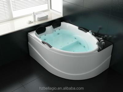 China two person acrylic whirlpool spa bathtub with touch screen panel indoor massage bathtub for sale