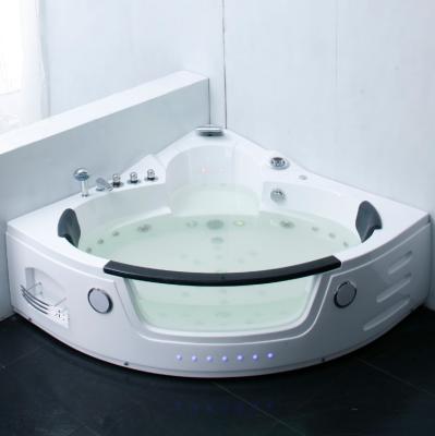 China pentagonal corner massage bathtub for sale