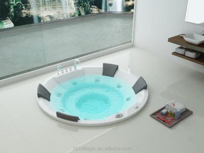 China round drop in massage hydromassage whirlpool bathtub for sale