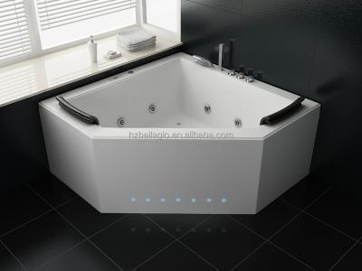 China Pentagon whirlpool bathtub, Acrylic massage spa tub for sale