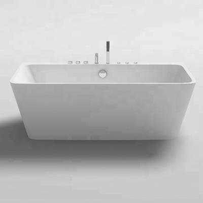 China Chinese Imports Wholesale Hotsale Square Standing Bath Tub Overflow Bathtub for sale