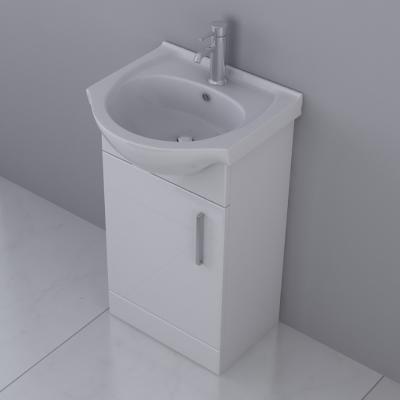 China Single Sink Melamine Bathroom Vanity Side Cabinet for sale