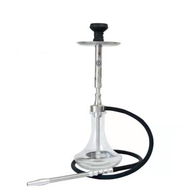 China Durable Europe America Types Large Shisha Silicone Hose Large Stainless Steel Hookah Glass Pot German Hookah for sale