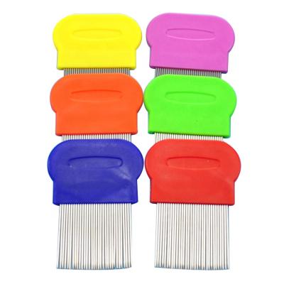 China Viable Brush Kit Metal Head Flea Pet Grooming Product 2021Pet Brush Stainless Steel Terminator Lice Comb for sale