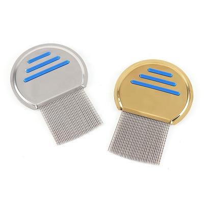 China Viable Stainless Steel Lice Combs And Head Lice Treatment Nits Removal Anti Hair Lice Comb For Human Children for sale