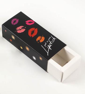 China Recyclable Wholesale High Quality Custom Lip Gloss Custom Label Cosmetics Handmade Paper Gift Packaging Set Box for sale