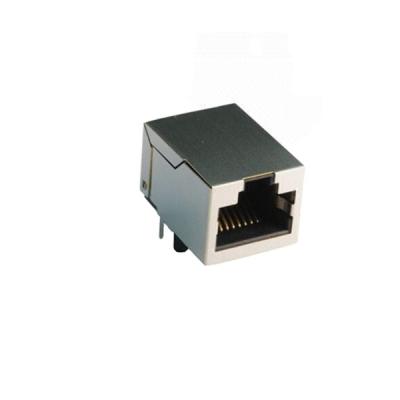 China Single PCB 10/100Base-TX tab-down port1*1 RJ45 connector for sale