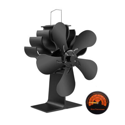 China Household Stove Fan 5 Blades Airflow Eco High Heat Powered High Heat Powered Stove Fan for sale