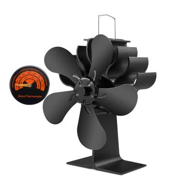 China 2022 Household Stove Fan 5 Blades Airflow Eco High Heat Powered High Heat Powered Stove Fan for sale