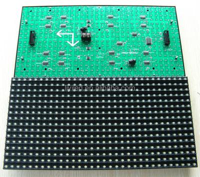 China 320x160mm Semi-outdoor P10 semi-outdoor led module color white/green/red/blue/amber dip p10 led display module for sale