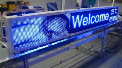 China p10 outdoor outdoor blue led signs china , programmable digital led sign board for sale