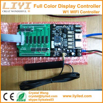 China W1 HUB75 outdoor universal remote control full color module WIFI RGB led controller for sale