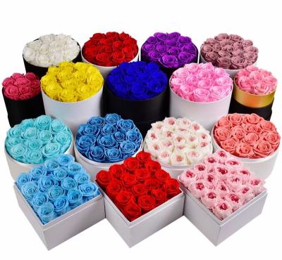 China 2021 Dry Flower Eternal Infinity Flower Bud Head Preserved Roses For Eternal Lasting Gift for sale