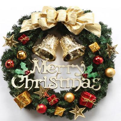 China Hot Selling Green Environmental Protection Christmas Ball Garland Led Lights Festival Decoration Door 30 40 50 60 80 100CM Christmas Ornament Hanging Garland for sale