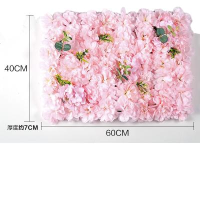 China Silk fabric flower wallpaper decoration flower wall backdrop decoration for sale