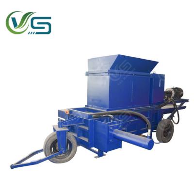 China Mobile agriculture silage baler hay baler hydraulic press machine/corn stalk rice straw silage press machine for sale