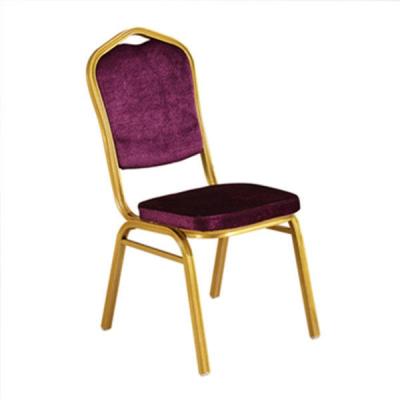 China Quick Setup and Easy Handling Wholesale Commercial Banquete Furniture Modern Banquet Chair Hotel Frame Metal Chairs Velvet Stackable for sale