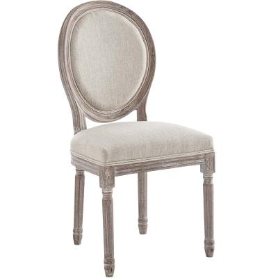 China (Other) Elegant French Nordic Style Adjustable Round Back Wooden Hotel Restaurant Dining Chair Cheap Banquet Hotel Chair for sale