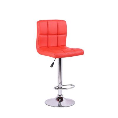 China New Style Modern High Quality Adjustable PU Leather Swivel Leather Bar Stools Cheap Modern Bar Chairs Barstool Leather Bar Chairs for sale