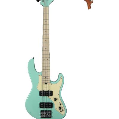 China Basswood Body Grade Electric Guitar Maple Bass Four String Popular Roasted Perch Bass Guitar Neck Through Body for sale