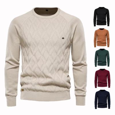 China high quality Anti-wrinkle men's sweater concise style knit men sweater knitwear winter crew neck knitted cotton sweater men for sale