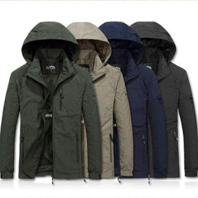 China QUICK DRY Fashion Anorak Windproof Men's Jacket Casual Coat Outdoor Hooded Parka Plus Size Men's Jacket for sale