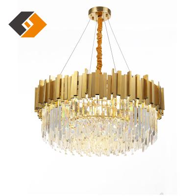 China Contemporary Luxury Modern Chandelier Living Room Crystal Pendant Lighting Modern Gold for sale