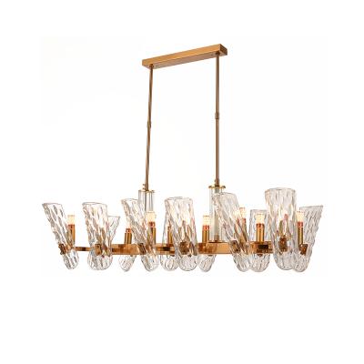 China Contemporary Modern Restaurant Long Chandelier Lighting Fixture Turkish Lamps for sale