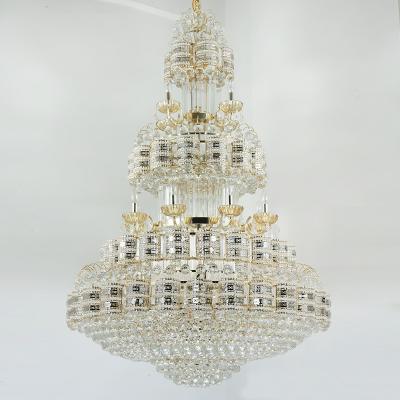 China European Style Chandelier LED Villa Duplex Postmodern Multilayer Crystal Chandelier for sale