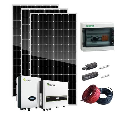 China Home Complete Solar System 3000w 4000w 5000w 8KW On Grid Solar Panel Kit 5kw 10kw 50 kw 3kw 20kw On Grid for sale