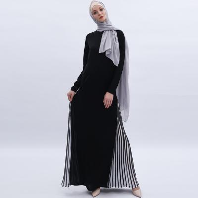 China Nida With Pleated Ethnic Casual Dresses Wholesale Ethnic Chiffon Fabric Factory Clothing Outdoor Muslim Dress For Woman for sale