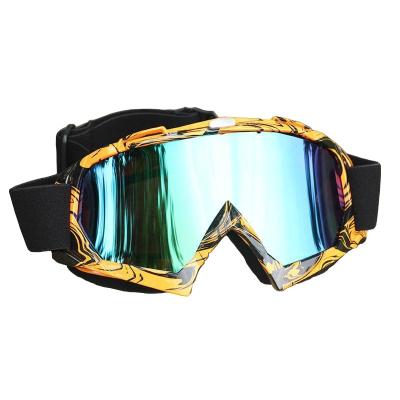 China Colorfull Anti Scratch Dustproof Cool Safety Motorcycle Riding Sports Windproof Racing Motocross Goggles for sale