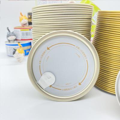 China Packaging 211 # 65 mm Diameter Grade New Type Child Safe Edible Easy Peel Lid Easy Open Lids Makers for sale