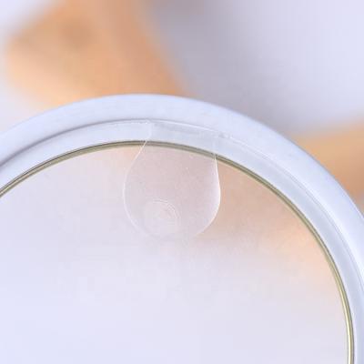 China POE Child Safe Factory Transparent Skin Ends Membrane Metal Lid 300# Easy Open Flower Tea Can Lid 307# Tea Box Lid 401# For Spices Can for sale