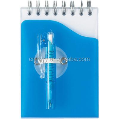 China Mini Blank Paper Spiral Jotter Promotional Paper Memo Pad With Pen for sale