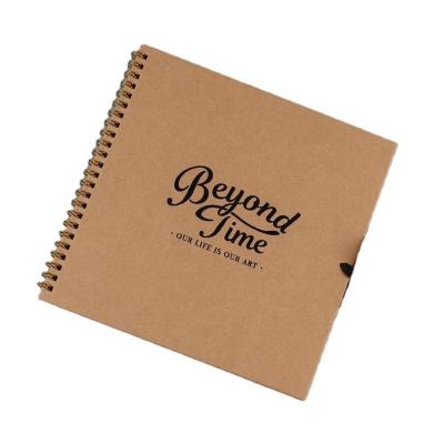 China 100% Eco-friendly Kraft Wholesales Recycle Spiral Notebook Custom Gift For Friend for sale