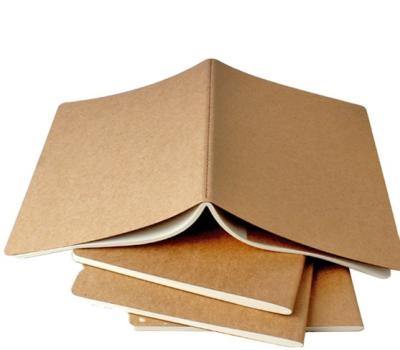 China 100% Eco-friendly New Design Notebook Simple Paper Wrapping Customs Recycle Brown for sale