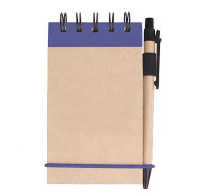 China 100% Eco-friendly Kraft Paper Notebooks With Pen Custom Logo Notebook for sale