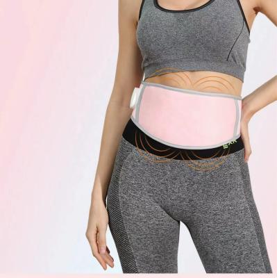 China 8 Mode EMS Technigues Menstrual Pain Relief Belt With Heating Electronic Pulse Slimming Belt To Burn Fat Fitness Massager Belt for sale