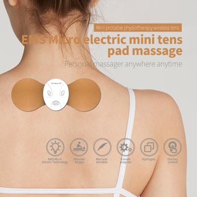 China Wireless Mini Body Electrodes Pads Muscle Relax Body Massage Pads Wireless Remote Control Massager EMS Pulse Massage for sale