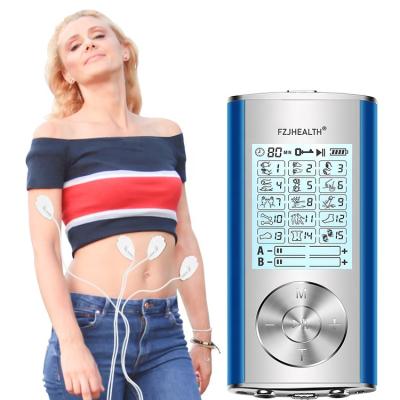 China Physiotherapy Treatments Dual Channel Output Rechargeable TEN Pulse Massage Nerve Stimulator Pulse Therapy For Senior for sale