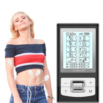 China Hot Selling Home Rehabilitation Center Hospital Product 10 Fashion Dual Channel Reusable Relieve Pain Machine Physiotherapy Medical Equipment for sale