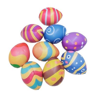 China Relieve Stress Rising Toy Kawaii Easter Egg Slow Rising Squishy Toys Stress PU Foam Colorful Eggs Gift Gifts For Easter for sale