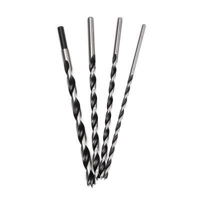 China Long Drilling Tools Length 6mm 8mm 10mm 12mm Dia Straight Round Shank Twist Carbon Steel 250MM Wood Boring Reach for Woodworking Drill Bit for sale