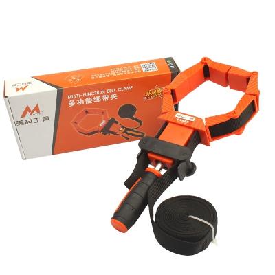 China Plastic Clamp With Quick Levers 4M Table Frame Corner Miter Strap Clamp Woodworking Ratcheting Tools Strap Belt Clamps for sale