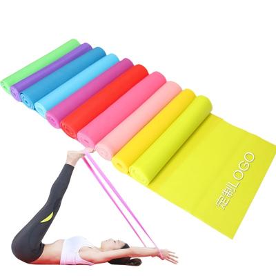 China Flat Wide Band Yoga Stretch Resistance Exercise Band Long Resistance Band for sale