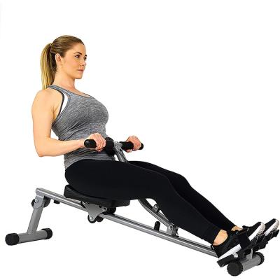 China Universal Adjustable Resistance Digital Monitoring Gym Foldable Rowing Machine 12 Level for sale