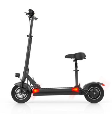 China Unisex Adult Folding Electric Scooter Two-Wheel Warehouse 10inch Fat Off-Road Tire With Seat for sale