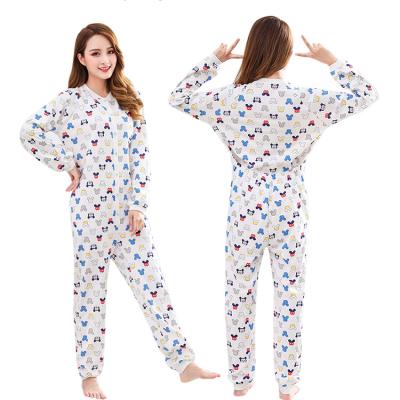 China Factory Supply Breathable Cotton Miss Woman Onesie Onesie Pajamas Jumpsuit for sale